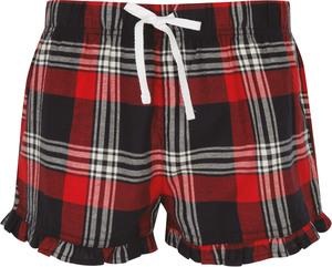 Skinnifit SK082 - Short femme à motif tartan Red / Navy Check