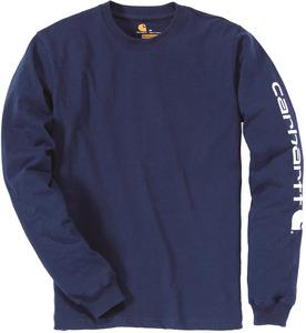 Carhartt CAREK231 - T-shirt Logo manches longues Navy