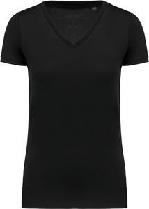 Kariban K3003 - T-shirt Supima® col V manches courtes femme Black