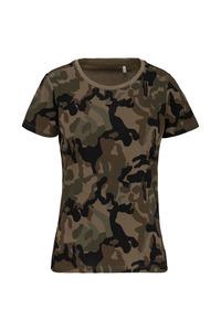Kariban K3031 - T-shirt camo manches courtes femme Olive Camouflage