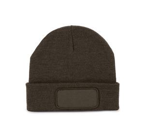 K-up KP890 - Bonnet recyclé avec patch Dark Khaki