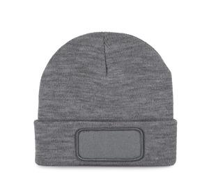 K-up KP891 - Bonnet recyclé avec patch et doublure Thinsulate Oxford Grey