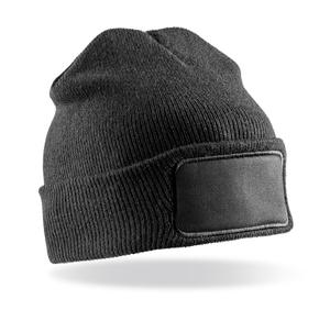 Result RC034X - Bonnet imprimable double Tricot THINSULATE™ Black