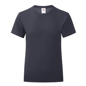 Fruit of the Loom SC61025 - T-shirt fille iconic 150 T Deep Navy