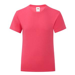 Fruit of the Loom SC61025 - T-shirt fille iconic 150 T Fuchsia