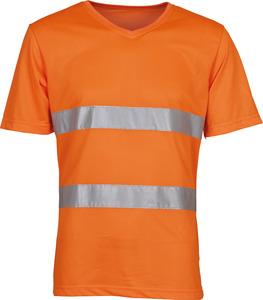 Yoko YHVJ910 - T-shirt col V haute visibilité Top Cool Hi Vis Orange