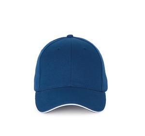 K-up KP185 - Casquette sandwich contrasté - 6 panneaux Royal Blue / White