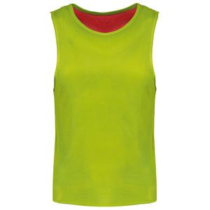 PROACT PA048 - Chasuble réversible multisports enfant Sporty Red / Fluorescent Green