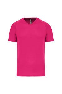 PROACT PA476 - T-shirt de sport manches courtes col v homme Fuchsia