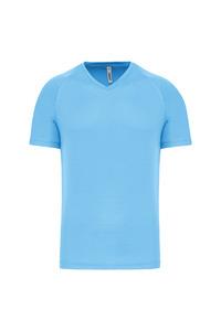 PROACT PA476 - T-shirt de sport manches courtes col v homme Sky Blue