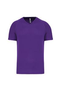 PROACT PA476 - T-shirt de sport manches courtes col v homme Violet