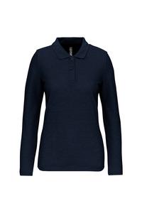 WK. Designed To Work WK277 - Polo manches longues femme Navy