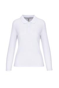 WK. Designed To Work WK277 - Polo manches longues femme White