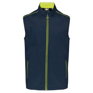 WK. Designed To Work WK6148 - Gilet DayToDay homme Navy/Fluorescent Yellow