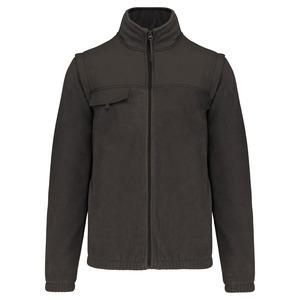 WK. Designed To Work WK9105 - Veste polaire manches amovibles homme Dark Grey