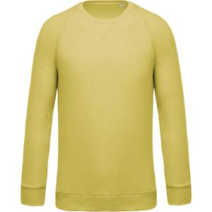 Kariban K480 - Sweat-shirt BIO col rond manches raglan homme Lemon Yellow