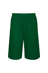 ProAct PA162 - SHORT RÉVERSIBLE BASKET-BALL UNISEXE Dark Kelly Green / White