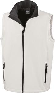 Result R232M - Body Softshell "Printable" Homme Blanc-Noir