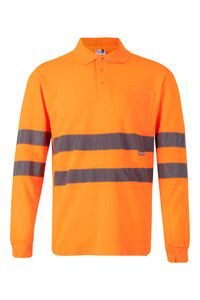 Velilla 305514 - POLO COTON ML HV Hi-Vis Orange