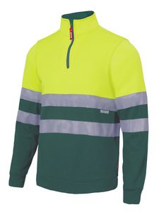 Velilla 305701 - SWEAT BICOLORE HV GREEN/HI-VIS YELLOW