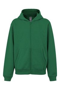 Mukua SF270K - SWEAT KIDS À CAPUCHE ZIPPÉE Kelly Green