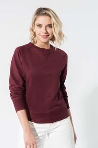 Kariban K481 - Sweat-shirt BIO col rond manches raglan femme